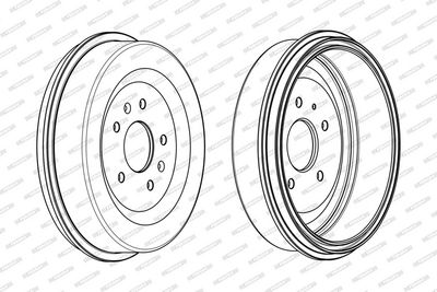 BREMSTROMMEL FERODO FDR329268 2