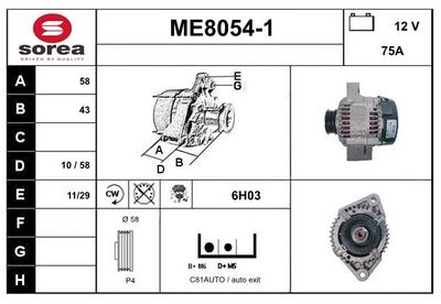 GENERATOR SNRA ME80541