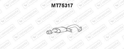 Предглушитель выхлопных газов VENEPORTE MT75317 для MITSUBISHI PAJERO
