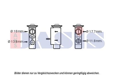 AKS-DASIS 840228N Розширювальний клапан кондиціонера для VOLVO (Вольво)