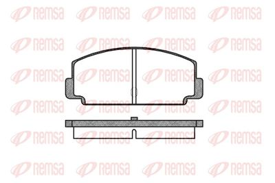 комплект спирачно феродо, дискови спирачки REMSA 0075.60