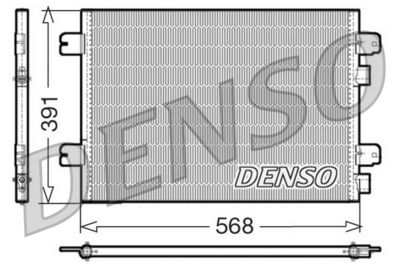 Конденсатор, кондиционер DENSO DCN23011 для DACIA SANDERO