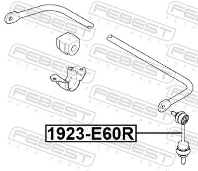 Link/Coupling Rod, stabiliser bar 1923-E60R