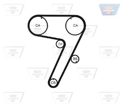 CUREA DE DISTRIBUTIE OPTIBELT ZRK1252 2