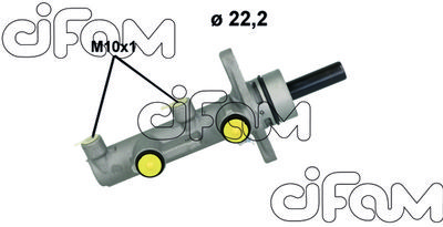 Главный тормозной цилиндр CIFAM 202-1233 для TOYOTA YARIS