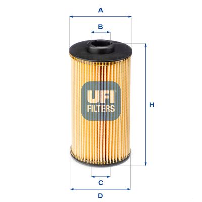 Масляный фильтр UFI 25.038.00 для ROLLS-ROYCE SILVER