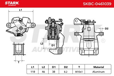 спирачен апарат STARK SKBC-0461039