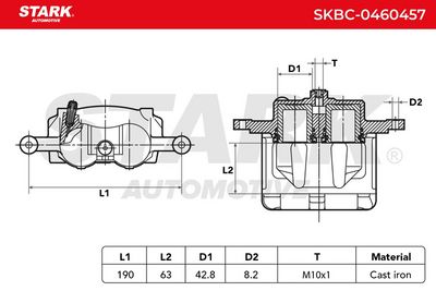 спирачен апарат STARK SKBC-0460457