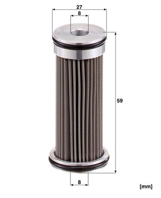 Filter, drifthydraulik MANN-FILTER HD 266 x för DEUTZ-FAHR, HÜRLIMANN, DEUTZ