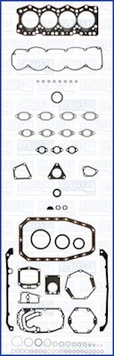 Комплект прокладок, двигатель WILMINK GROUP WG1164765 для RENAULT MASTER