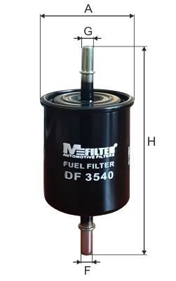 MFILTER DF 3540 Топливный фильтр  для DAEWOO REZZO (Деу Реззо)