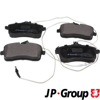 JP GROUP 4163607510 Тормозные колодки и сигнализаторы для PEUGEOT 407 (6D_) 2.0 HDi 135 (6DRHRH, 6DRHRE, 6DRHRG, 6DRHRJ)