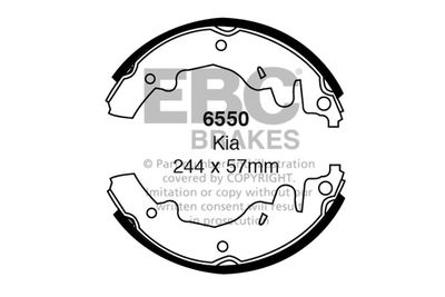 Комплект тормозных колодок EBC Brakes 6550 для KIA SPORTAGE