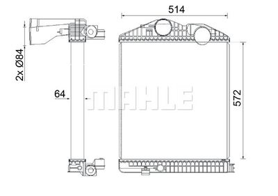 Laddluftkylare MAHLE CI 114 000S