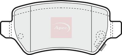 APEC Brake Pad Set, disc brake PAD1286