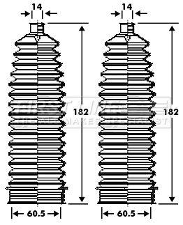 Bellow Kit, steering FIRST LINE FSG3386