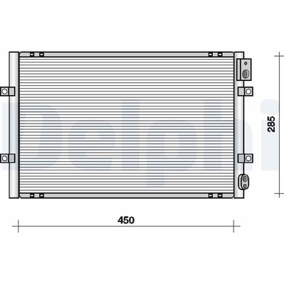 Skraplacz, klimatyzacja DELPHI TSP0225091