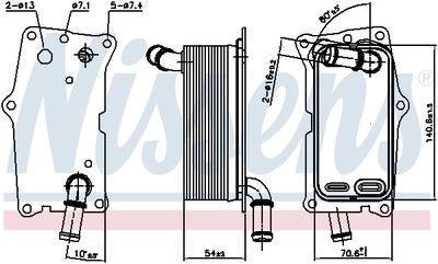 RADIATOR RACIRE ULEI CUTIE DE VITEZE AUTOMATA NISSENS 91104 4