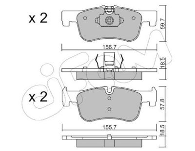 Bremsbelagsatz, Scheibenbremse