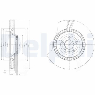BREMSSCHEIBE DELPHI BG9065C