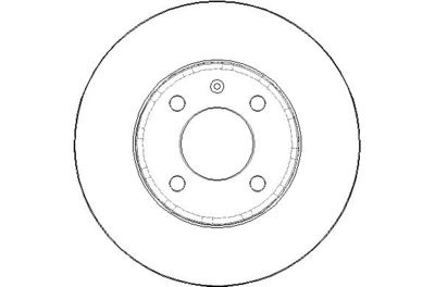Тормозной диск NATIONAL NBD1792 для SEAT Mii