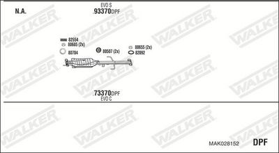 SISTEM DE ESAPAMENT WALKER MAK028152
