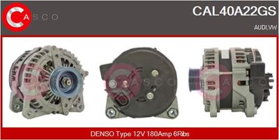 CASCO CAL40A22GS Генератор для AUDI A4 B9 (8W2, 8WC)