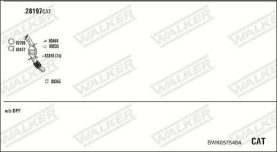 Изпускателна система WALKER BWK057548A