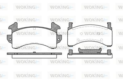 Комплект тормозных колодок, дисковый тормоз WOKING P4433.00 для BUICK CENTURY