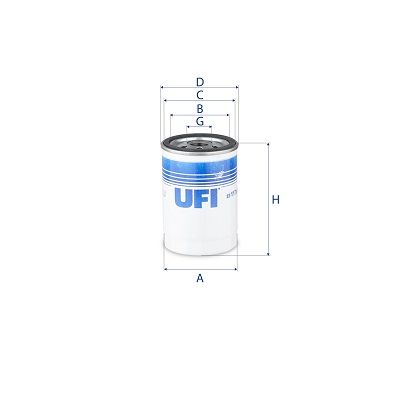Масляный фильтр UFI 23.117.00 для OPEL SENATOR