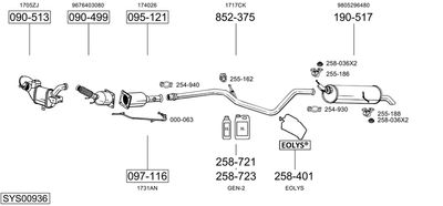 Układ wydechowy BOSAL SYS00936