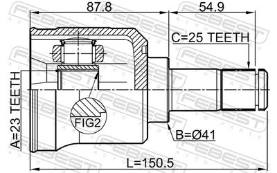 Joint Kit, drive shaft 0411-EA2A