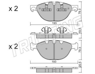 SET PLACUTE FRANA FRANA DISC TRUSTING 8390