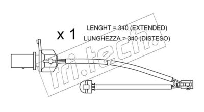 Výstražný kontakt, opotřebení obložení fri.tech. SU.295