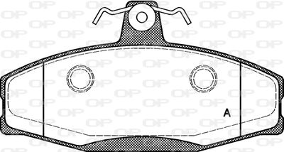 Комплект тормозных колодок, дисковый тормоз OPEN PARTS BPA0620.20 для VW CADDY