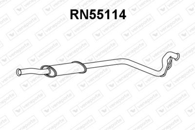 Предглушитель выхлопных газов VENEPORTE RN55114 для RENAULT RAPID
