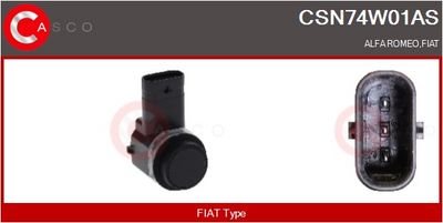 SENSOR AJUTOR PARCARE CASCO CSN74W01AS