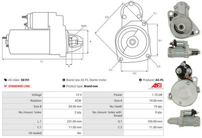 STARTER AS-PL S6191 4