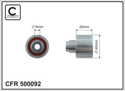 Deflection Pulley/Guide Pulley, timing belt 500092