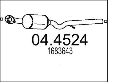 MTS 04.4524 Катализатор  для FORD FIESTA V (JH_, JD_) ST150