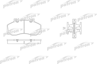 Комплект тормозных колодок, дисковый тормоз PATRON PBP501 для MERCEDES-BENZ T2/LN1