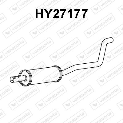 Предглушитель выхлопных газов VENEPORTE HY27177 для HYUNDAI i20