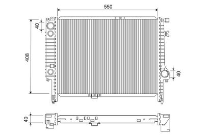 RADIATOR RACIRE MOTOR VALEO 731516