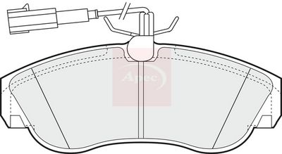 APEC Brake Pad Set, disc brake PAD1206