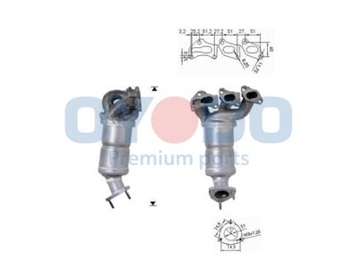 Катализатор Oyodo 10N0142-OYO для OPEL CORSA