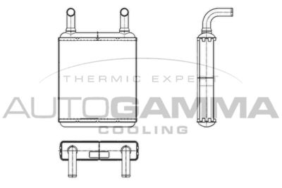 Теплообменник, отопление салона AUTOGAMMA 104817 для MERCEDES-BENZ VIANO
