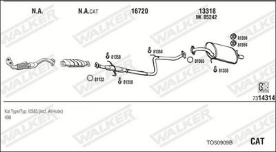 ABGASANLAGE WALKER TO50909B