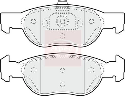 APEC Brake Pad Set, disc brake PAD1142