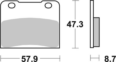 BREMSBELAGSATZ SCHEIBENBREMSE