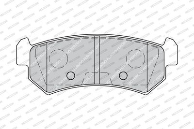 Remblokken set Achter , past: CHEVROLET AVEO / KALOS, LACETTI, NUBIRA, REZZO  DAEWOO LACETTI, NUBIRA, TACUMA / REZZO 1.4-2.0D 05.97-